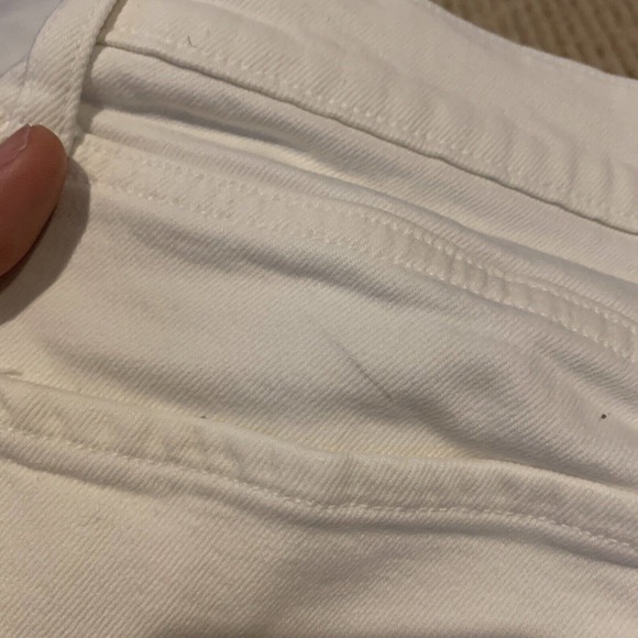 Agolde Women’s Nico High Rise Jeans White Denim Button Fly Size 26x26 - Picture 8 of 11